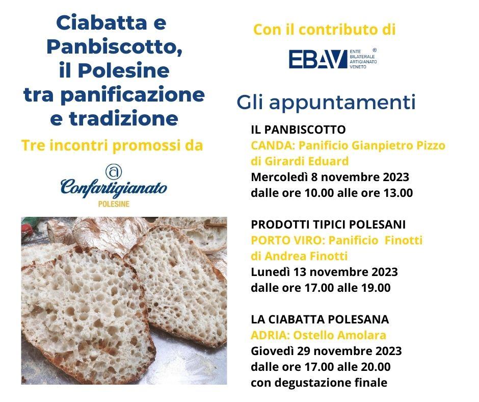 Ciabatta Polesana, tre incontri per addetti al settore panificazione