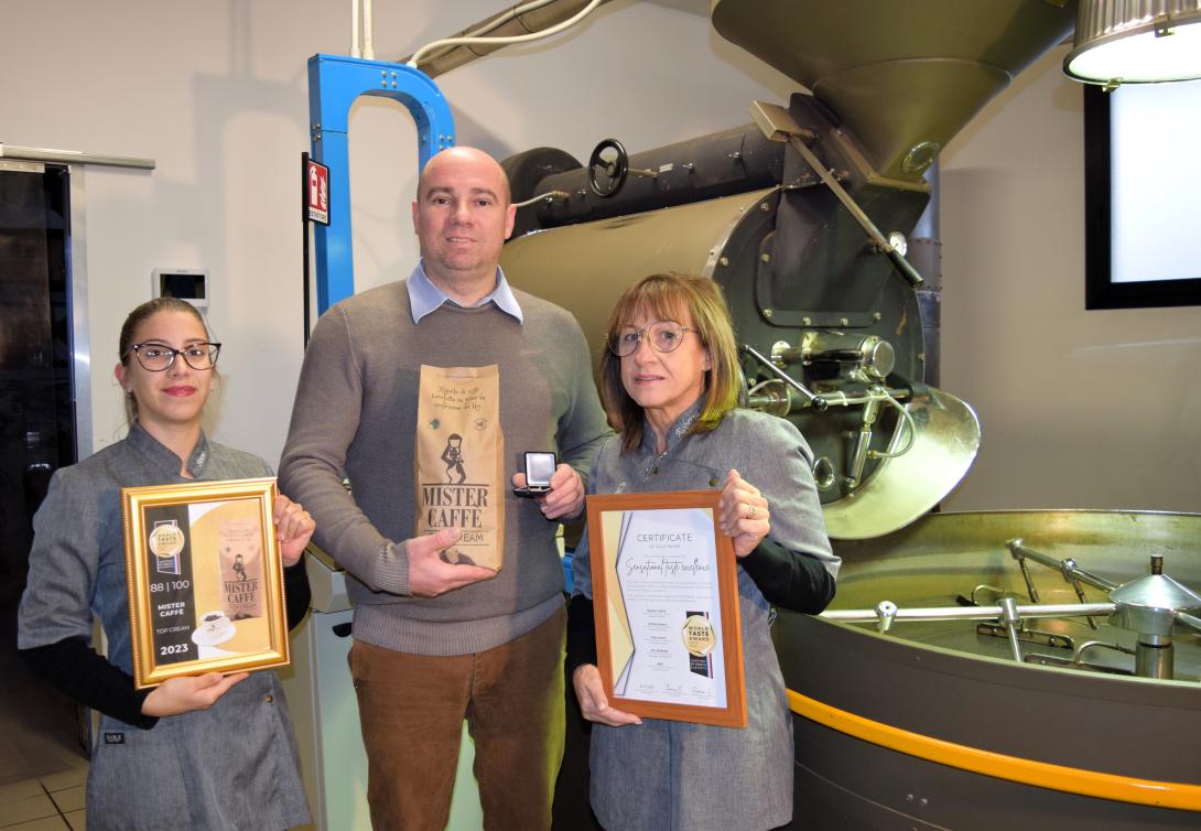 Medaglia d'oro per la miscela Top Cream di Mister Caffé