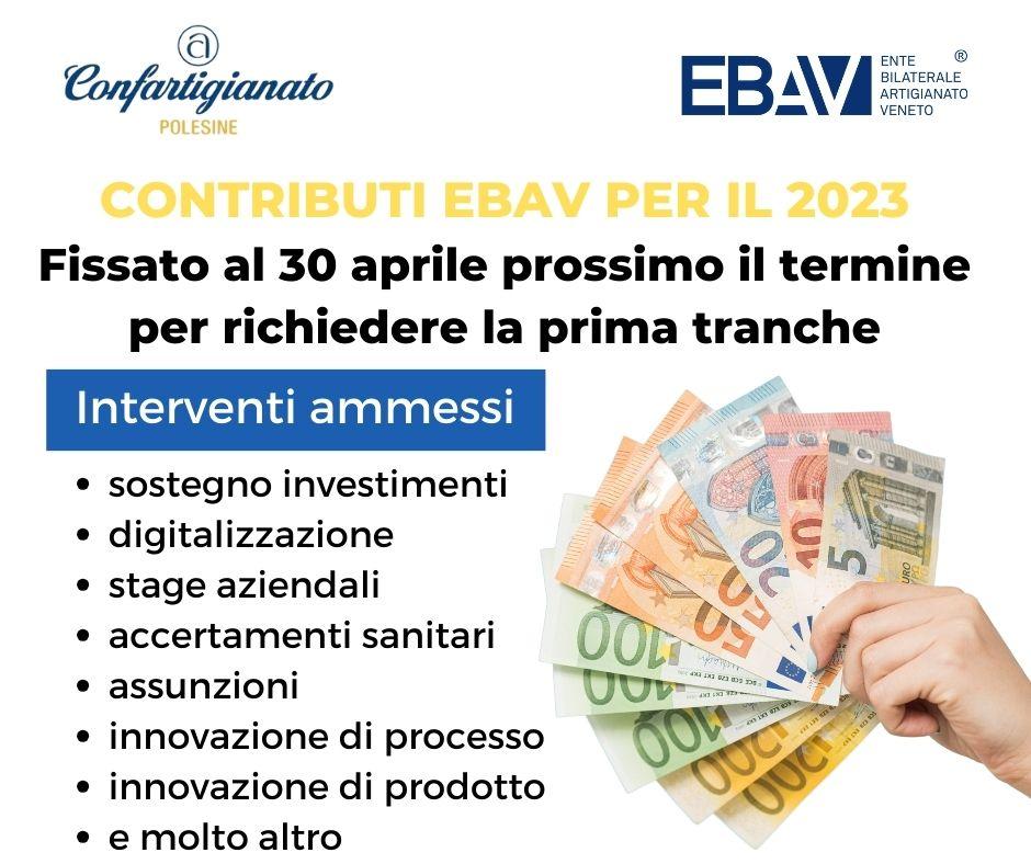 Contributi Ebav per il 2023