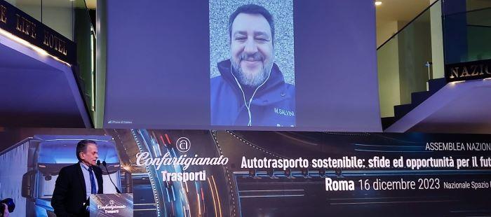AUTOTRASPORTO – Salvini a Confartigianato Trasporti: “Imprese e Governo alleati per transizione green non ideologica”